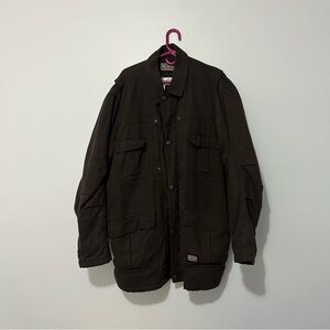 Vintage Men’s Jacket Big Smith Size X-Large dark brown vintage wash